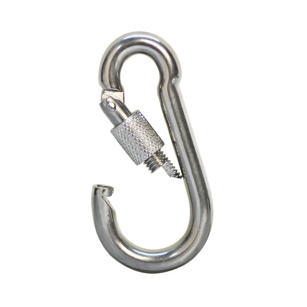 120Mm Heavy Duty Stainless Steel Carabiner Locking Hook