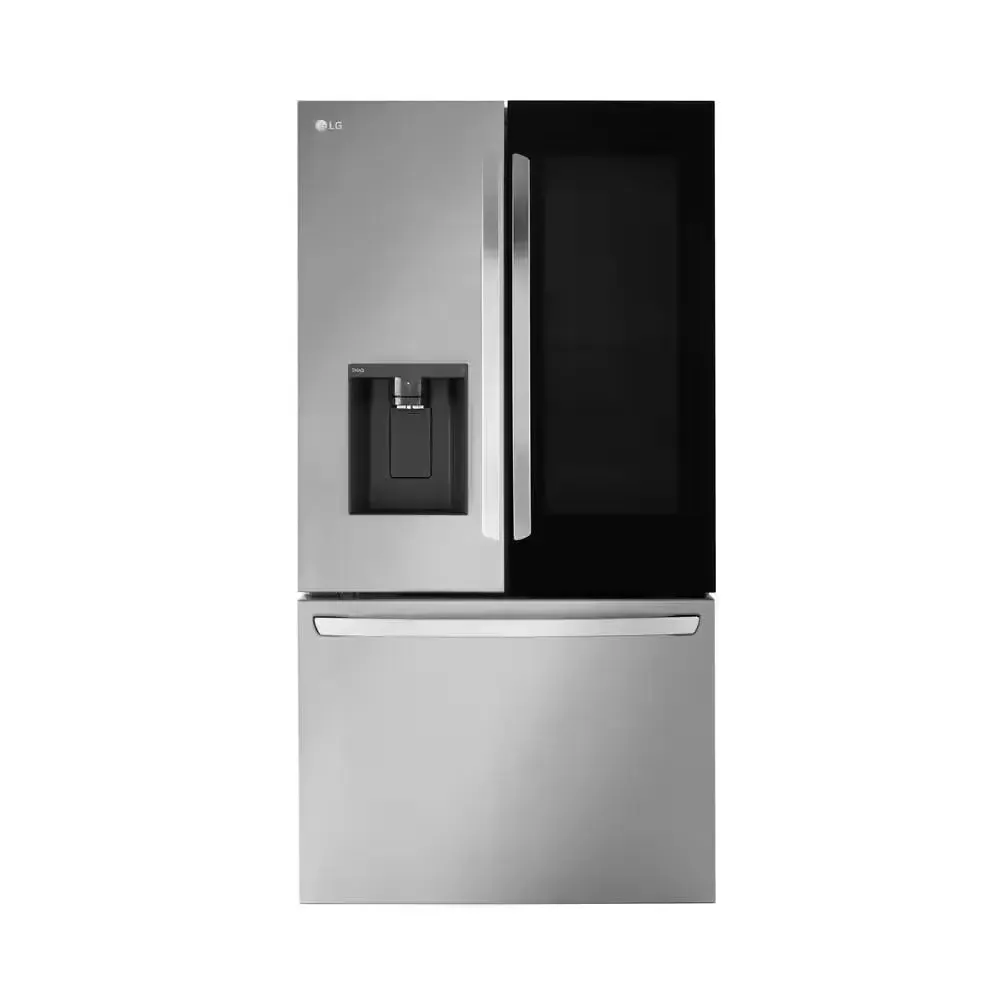 26 Cu. Ft. Smart Instaview Counter Depth MAX French Door Refrigerator in Printproof Stainless Steel