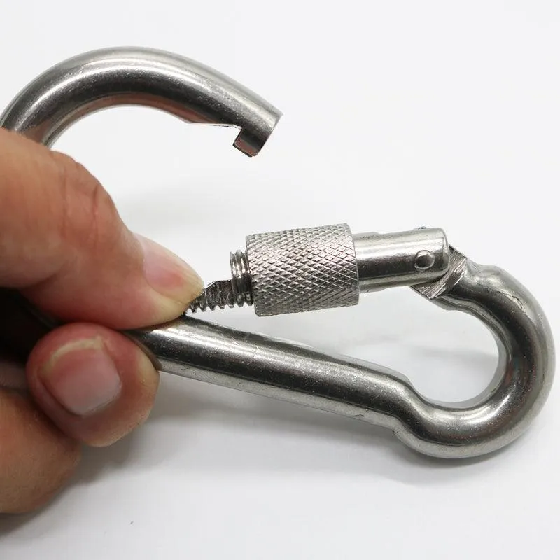 80Mm Stainless Steel Carabiner Spring Hook Sd-30782