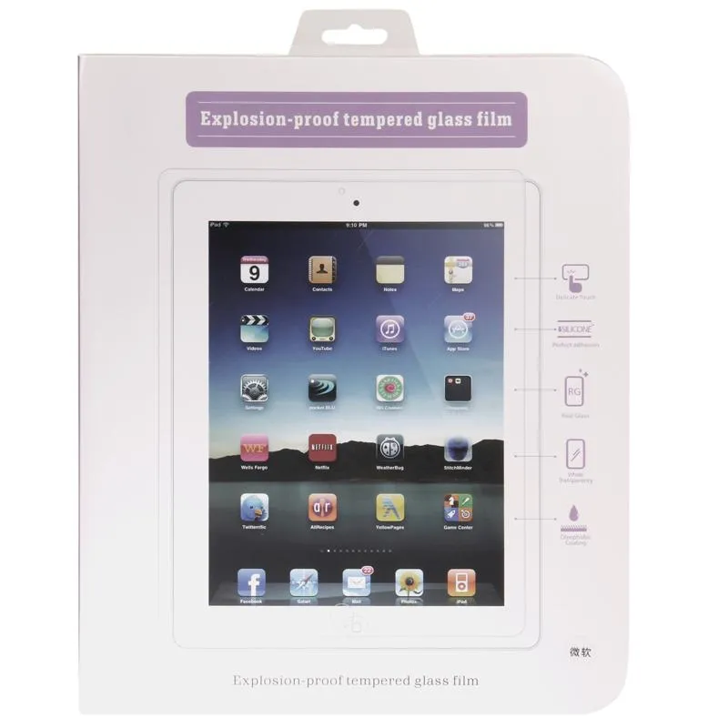 9H  Tempered Glass Film For Microsoft Surface 2 - 0.4Mm 2.5D Hardness Explosion-Proof
