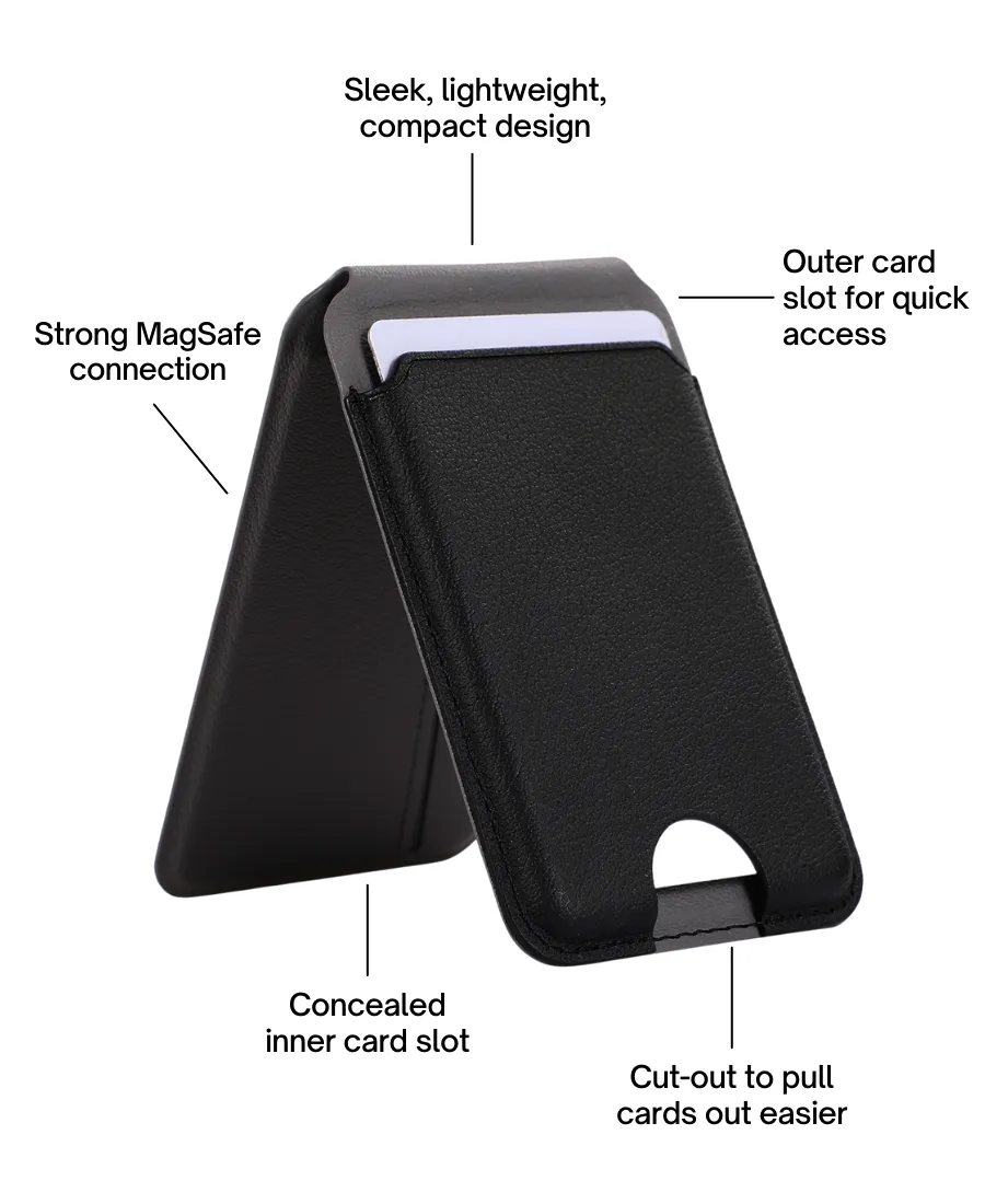 Black MagSafe Wallet Stand