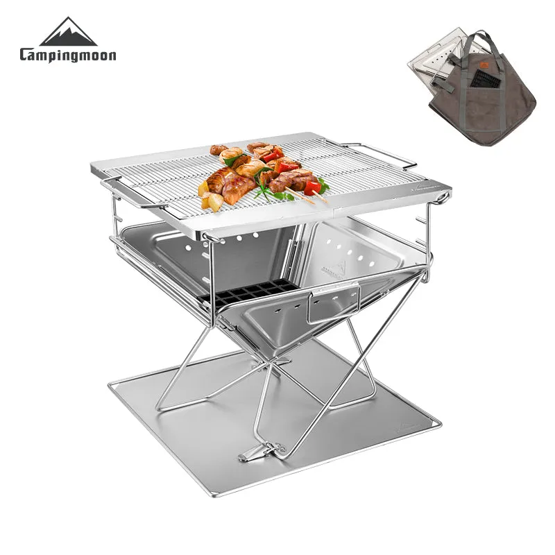 CampingMoon 14in Foldable Grill MT-2