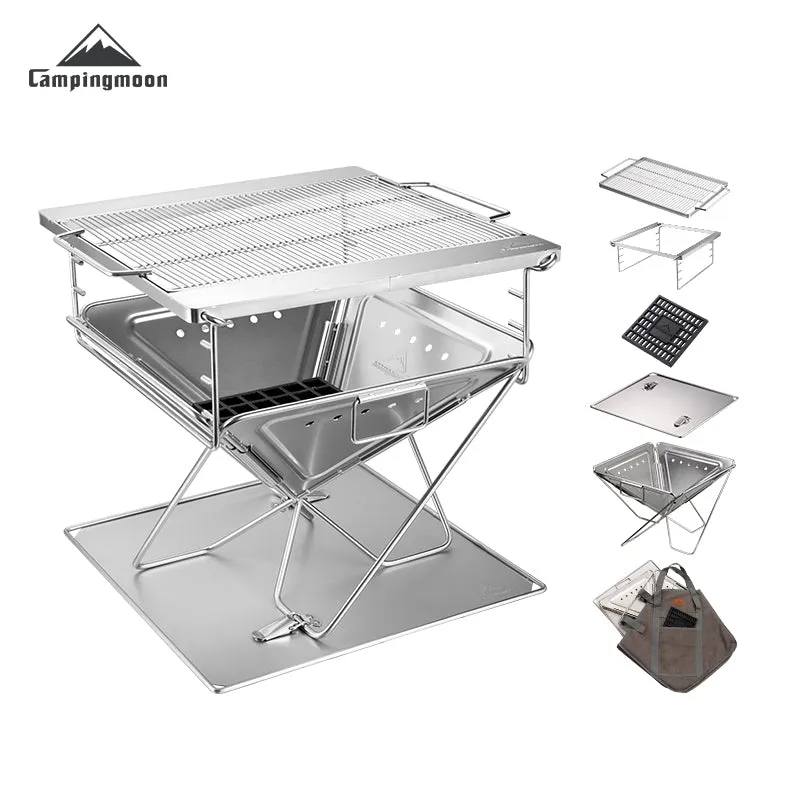 CampingMoon 14in Foldable Grill MT-2