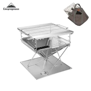 CampingMoon 14in Foldable Grill MT-2
