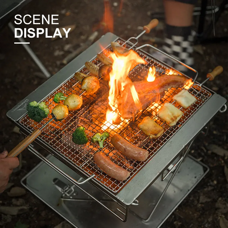 CampingMoon 14in Foldable Grill MT-2