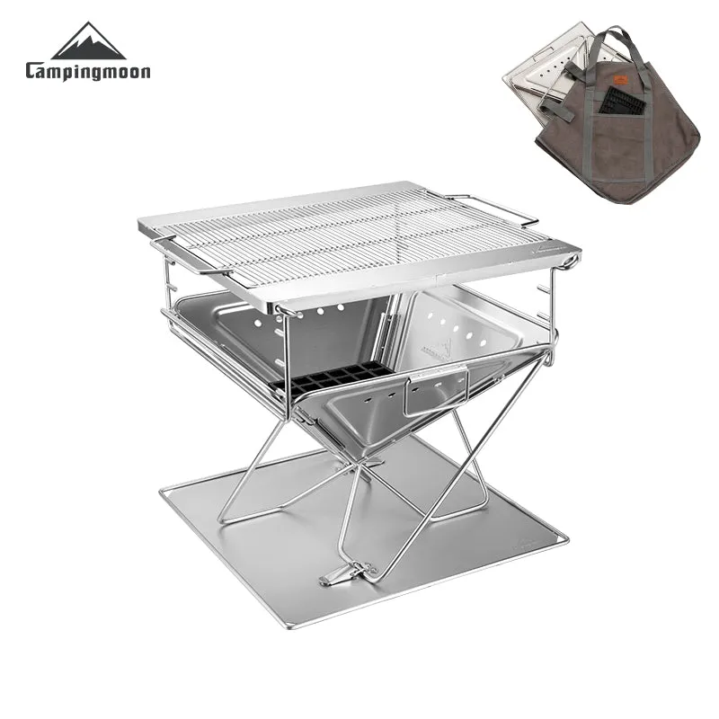 CampingMoon 14in Foldable Grill MT-2