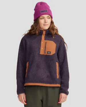 Co-Z High Pile Women's Hooded Pullover v2 - Orbit/Woodsy