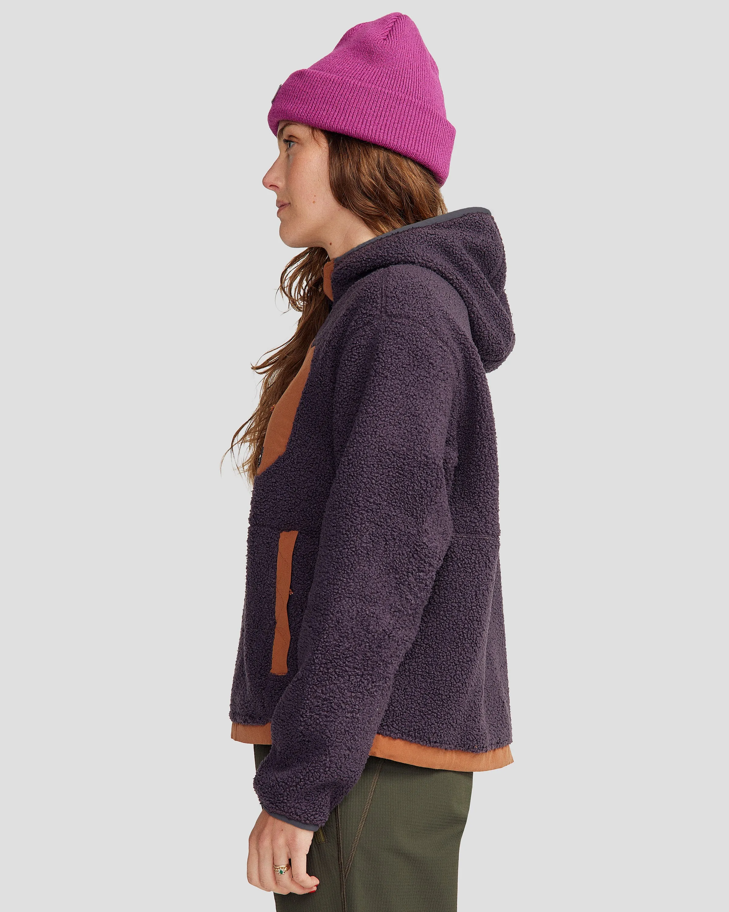 Co-Z High Pile Women's Hooded Pullover v2 - Orbit/Woodsy