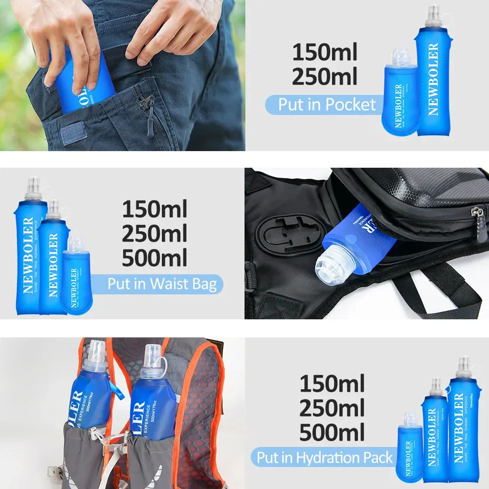 Compact Collapsible Silicone Water Bottle for Adventures