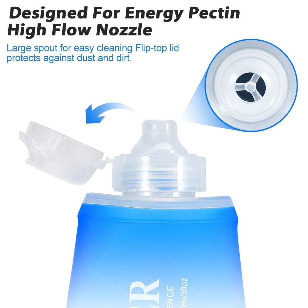 Compact Collapsible Silicone Water Bottle for Adventures