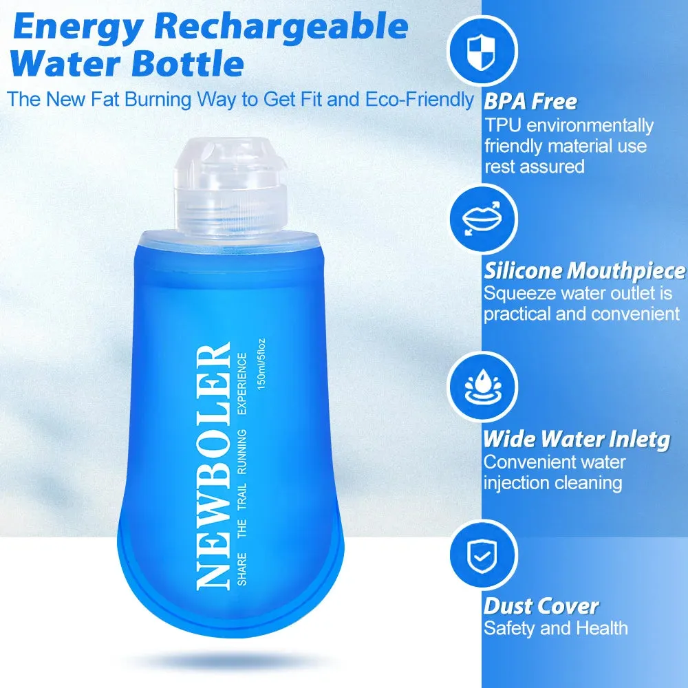 Compact Collapsible Silicone Water Bottle for Adventures