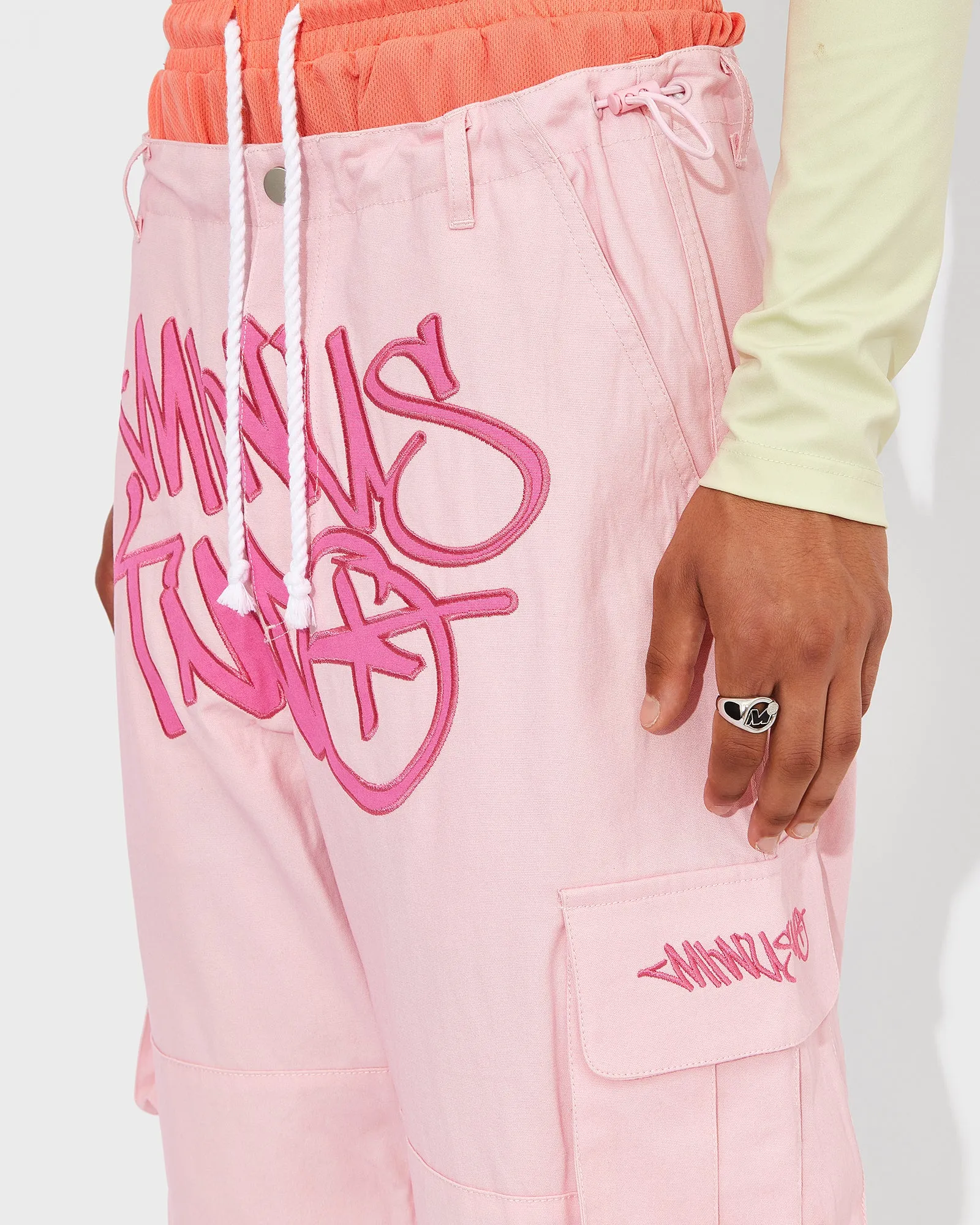 Convertible Pink Graff Cargos