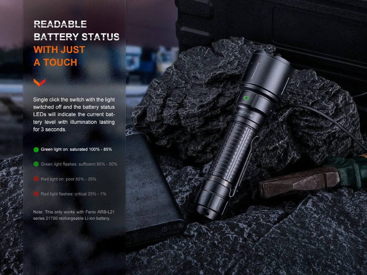 Cradle Charging LED Work Flashlight - WF26R
