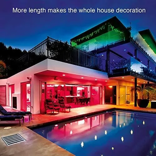 Daybetter 5050 RGB Flexible Color Changing Remote Control Led Strip Lights - 65.6ft