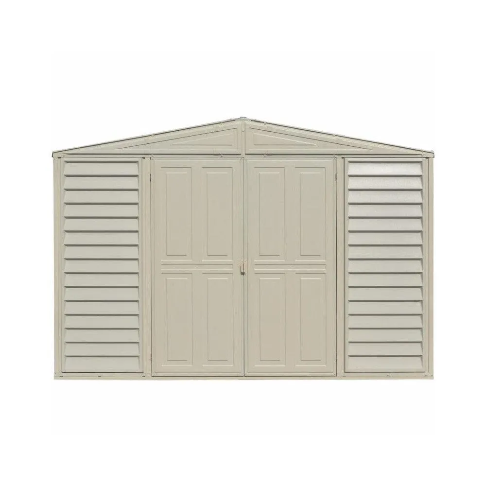 DuraMax | 10.5x3x6 Ft SidePro Vinyl Plastic Storage Shed with Foundation
