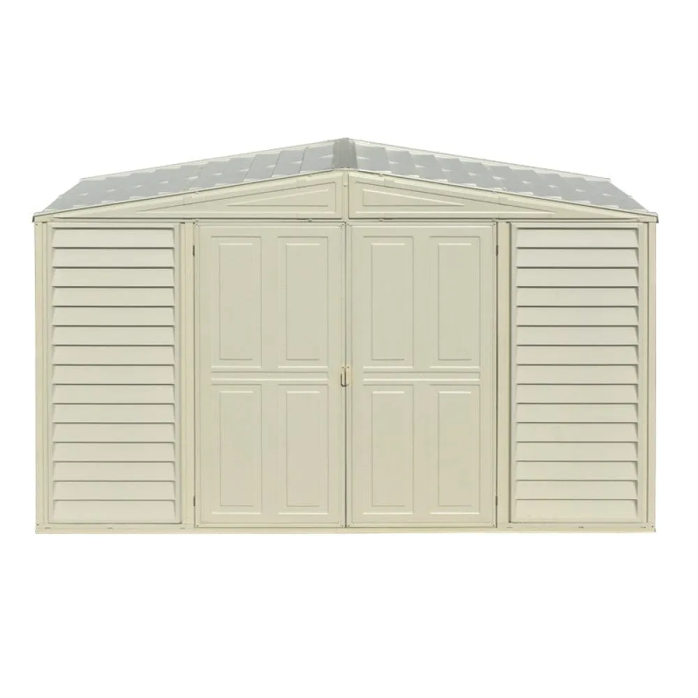 DuraMax | 10.5x3x6 Ft SidePro Vinyl Plastic Storage Shed with Foundation