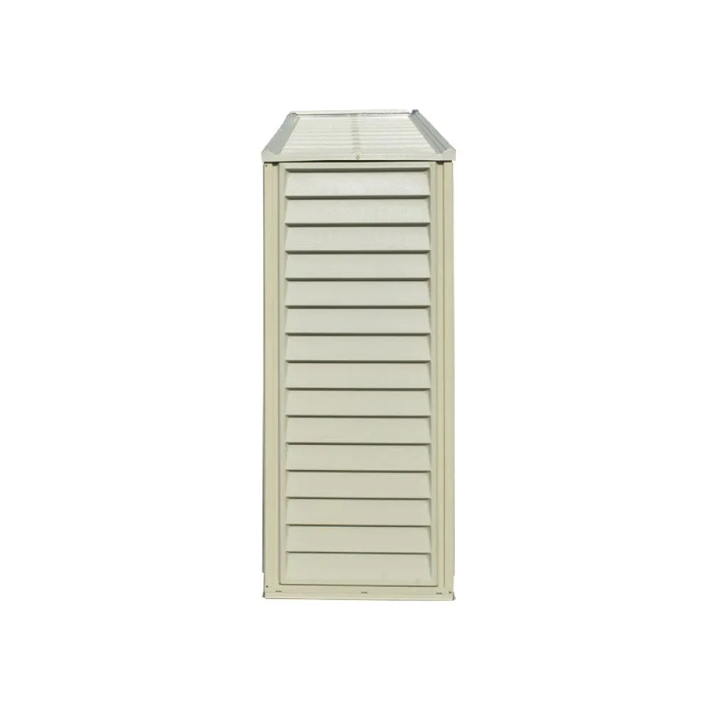 DuraMax | 10.5x3x6 Ft SidePro Vinyl Plastic Storage Shed with Foundation