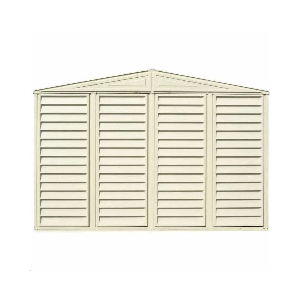 DuraMax | 10.5x3x6 Ft SidePro Vinyl Plastic Storage Shed with Foundation