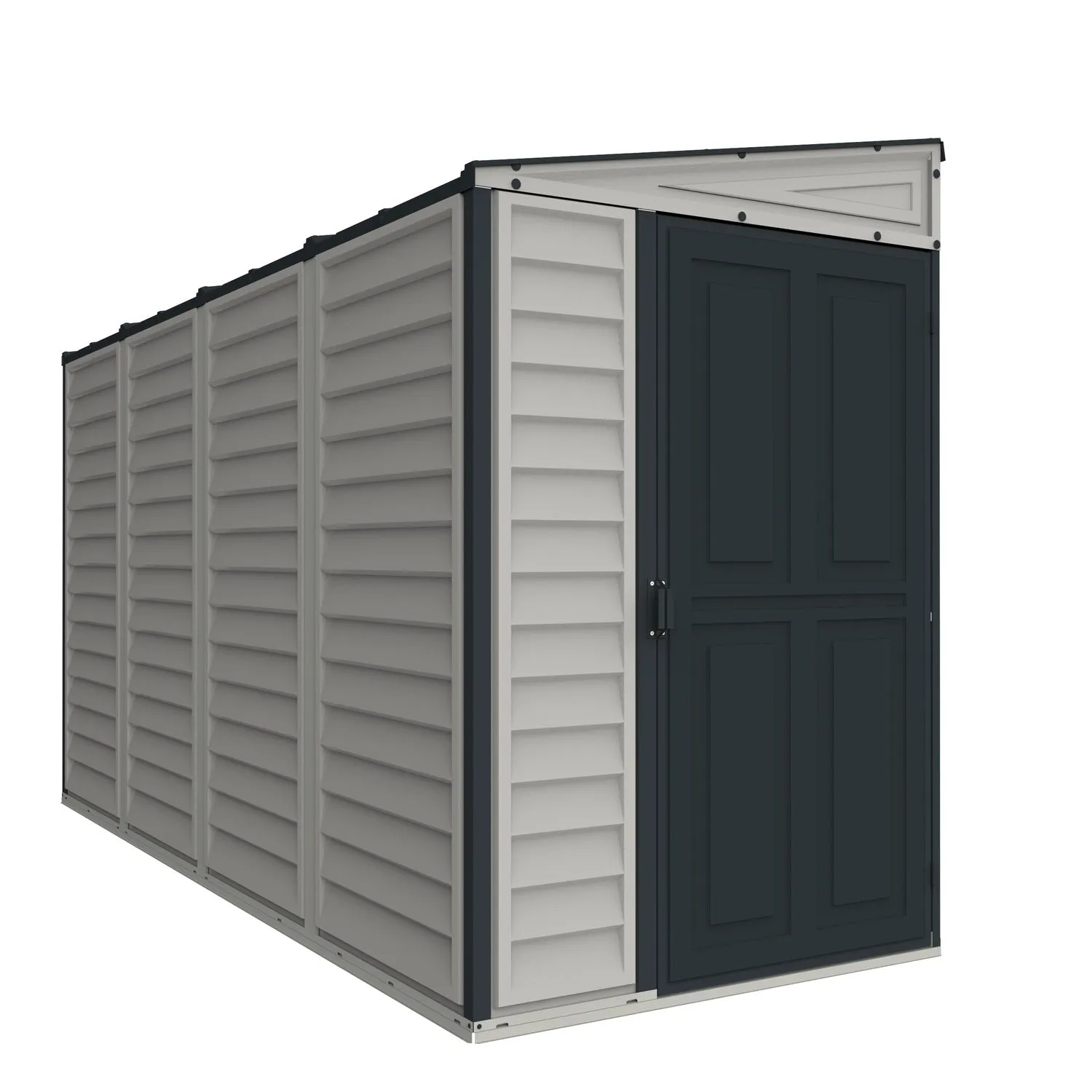 DuraMax | 4 ft Wide SideMate Vinyl Plastic Storage Shed with Foundation