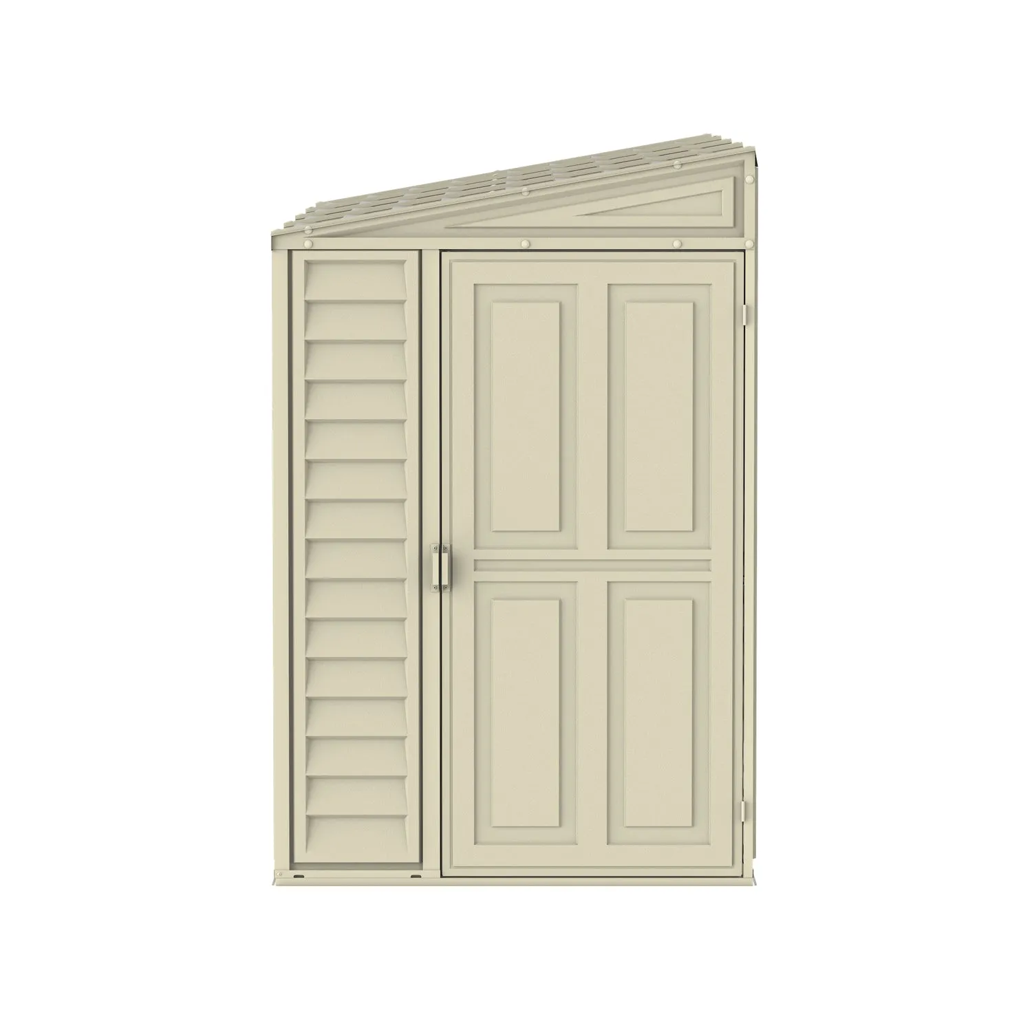 DuraMax | 4 ft Wide SideMate Vinyl Plastic Storage Shed with Foundation