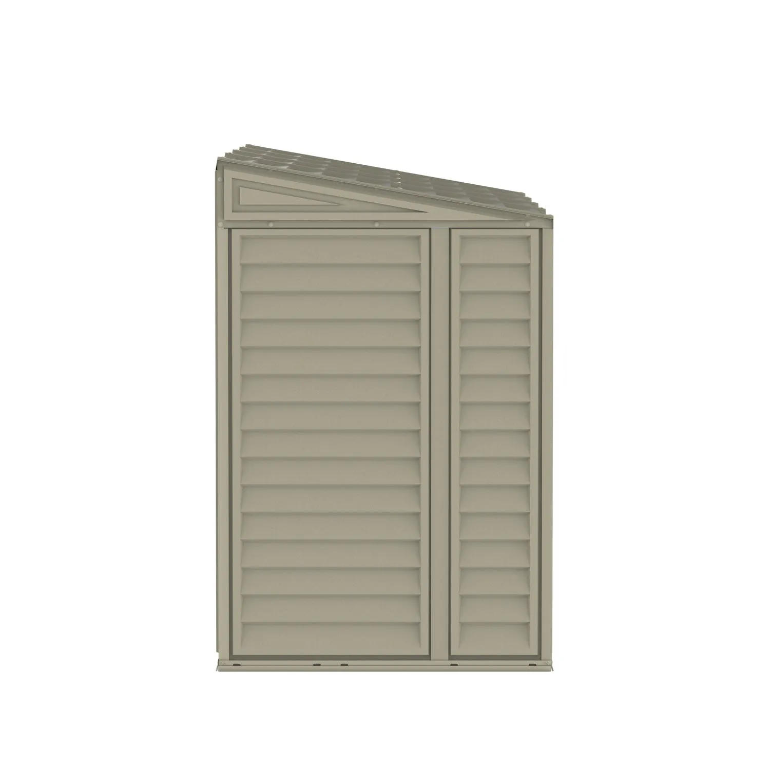 DuraMax | 4 ft Wide SideMate Vinyl Plastic Storage Shed with Foundation