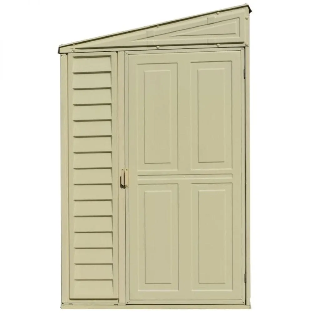 DuraMax | 4 ft Wide SideMate Vinyl Plastic Storage Shed with Foundation