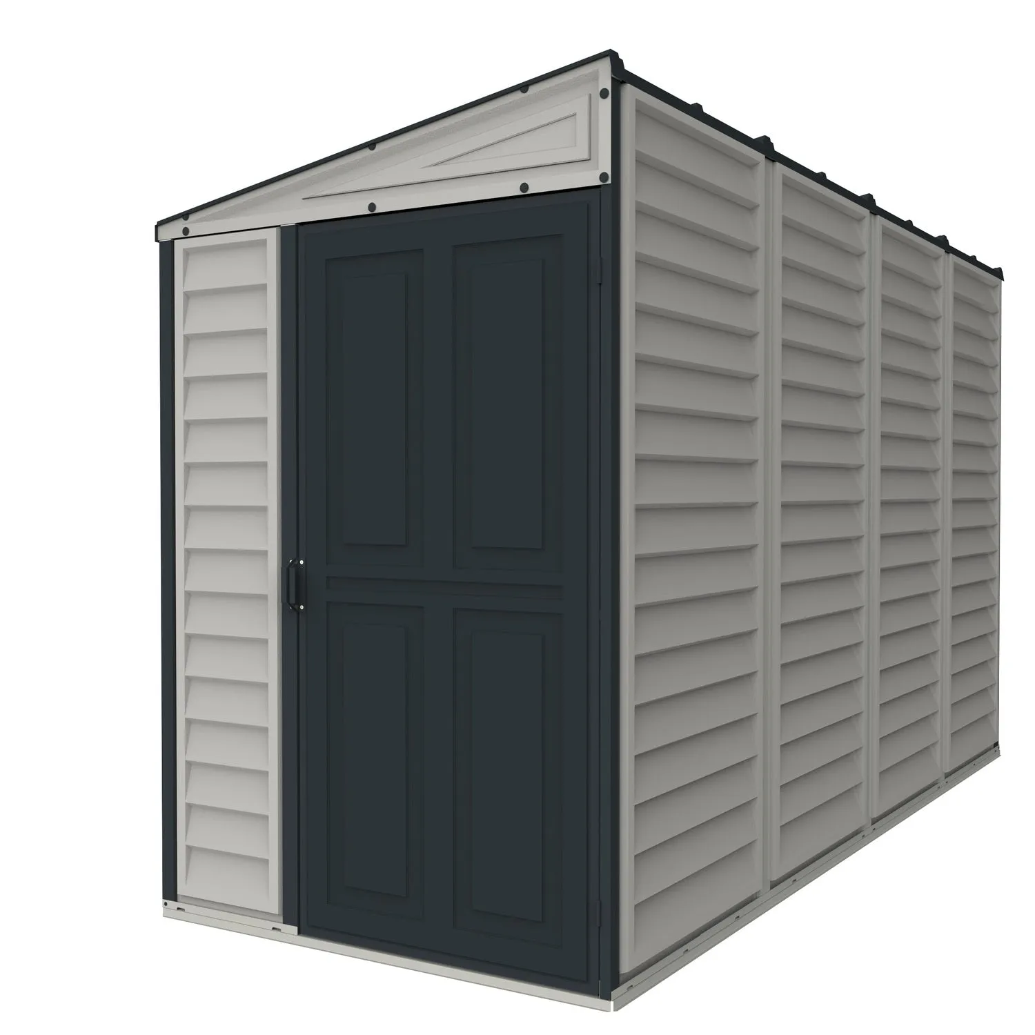 DuraMax | 4 ft Wide SideMate Vinyl Plastic Storage Shed with Foundation