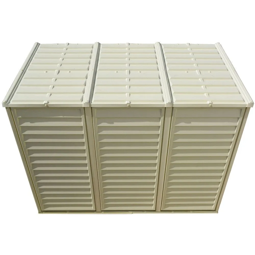 DuraMax | 4 ft Wide SideMate Vinyl Plastic Storage Shed with Foundation