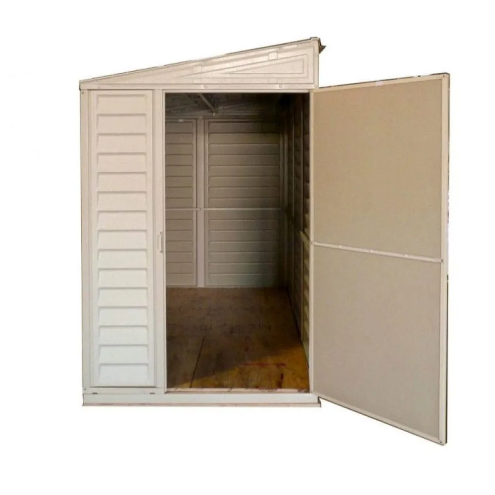 DuraMax | 4 ft Wide SideMate Vinyl Plastic Storage Shed with Foundation