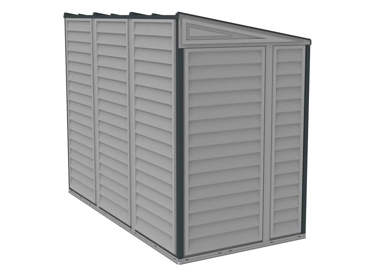 DuraMax | 4 ft Wide SideMate Vinyl Plastic Storage Shed with Foundation