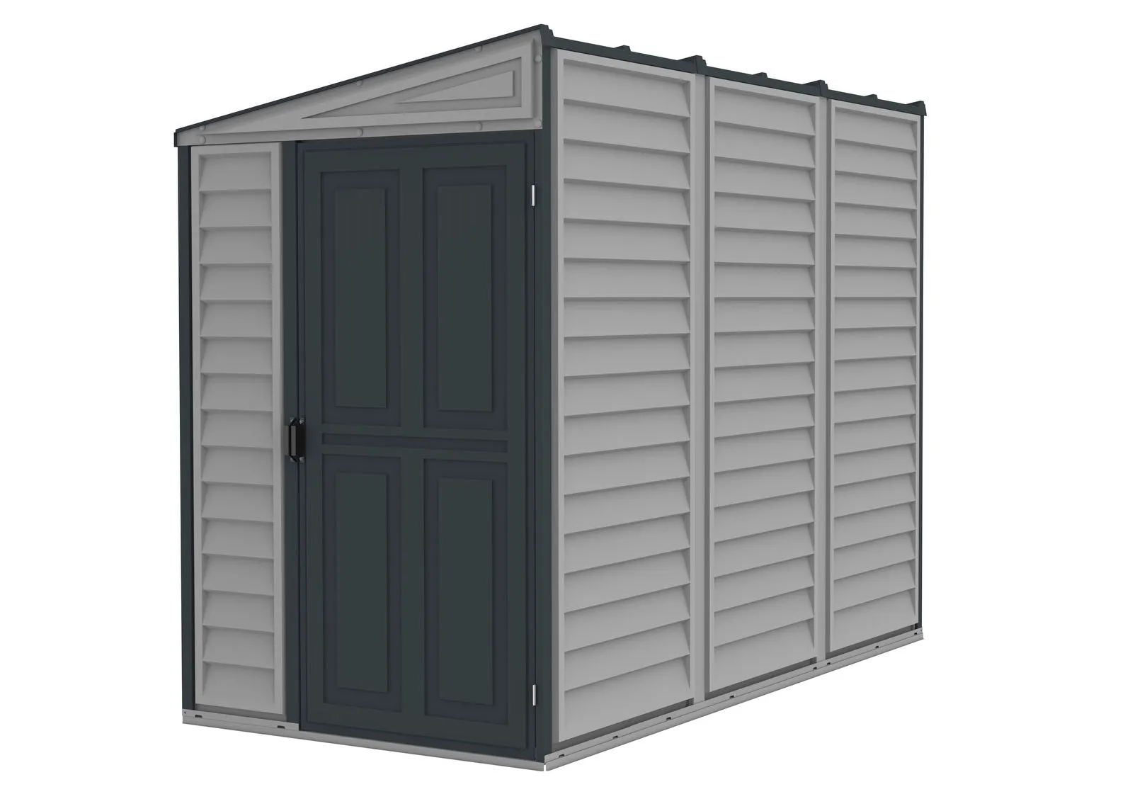 DuraMax | 4 ft Wide SideMate Vinyl Plastic Storage Shed with Foundation