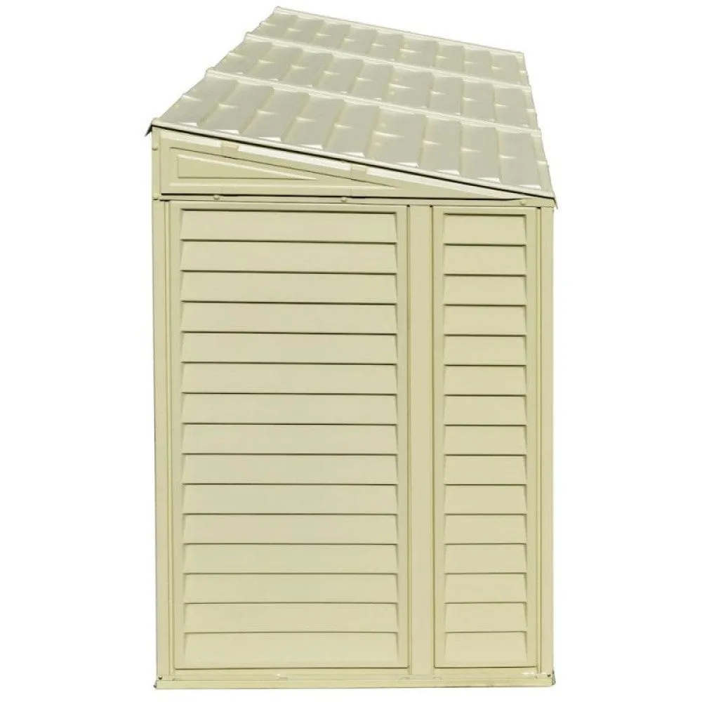 DuraMax | 4 ft Wide SideMate Vinyl Plastic Storage Shed with Foundation