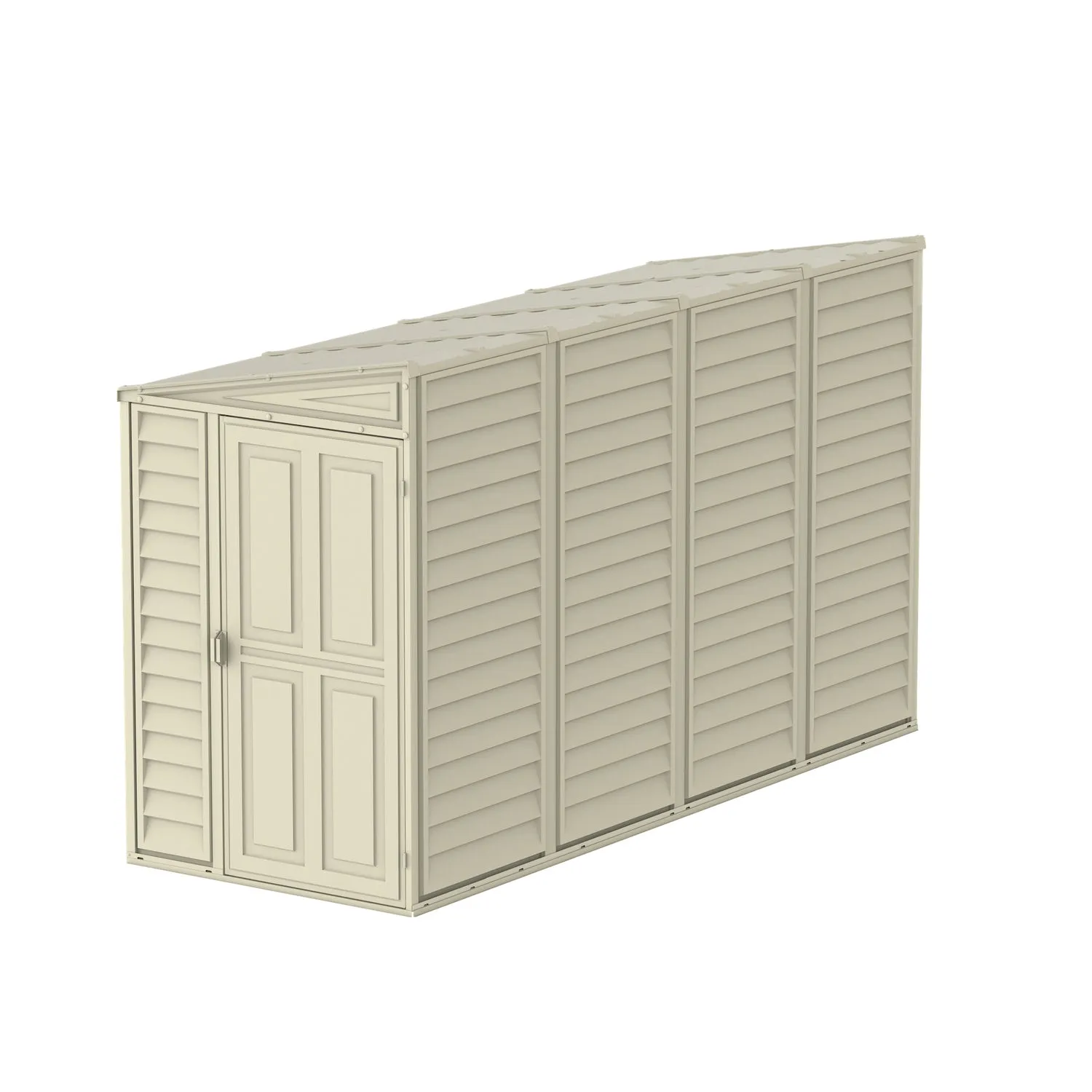 DuraMax | 4 ft Wide SideMate Vinyl Plastic Storage Shed with Foundation