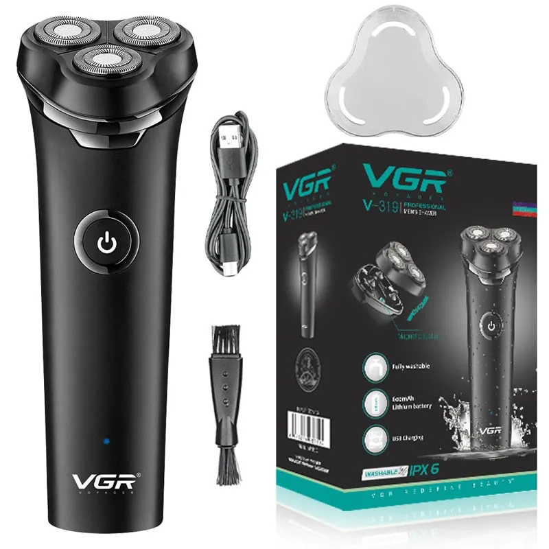 Electric Rechargeable Wet Dry Shaving Machine for Men
