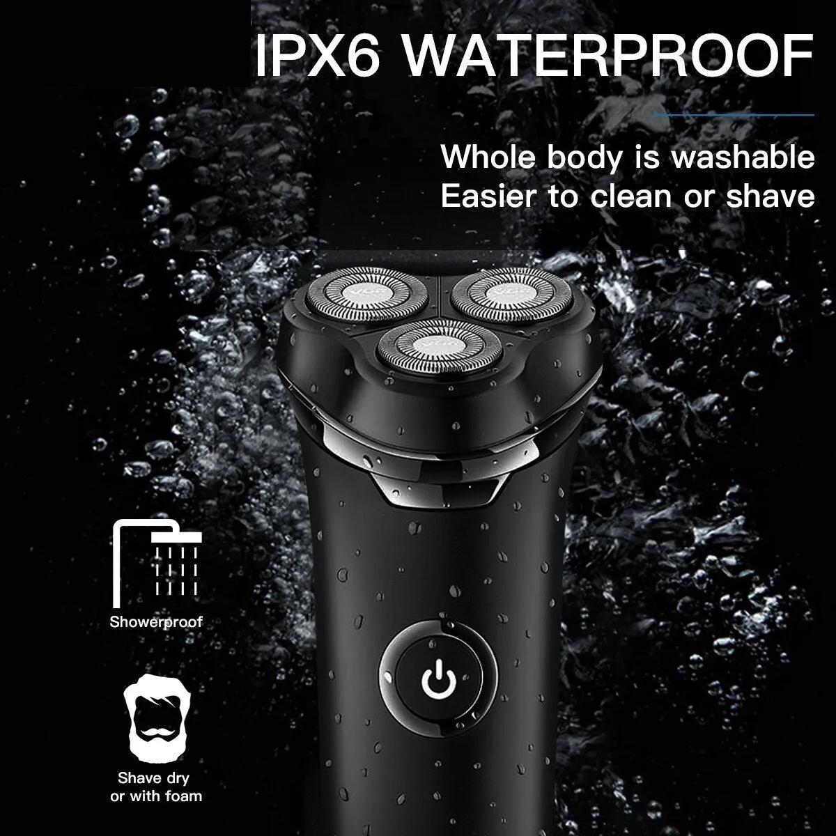 Electric Rechargeable Wet Dry Shaving Machine for Men