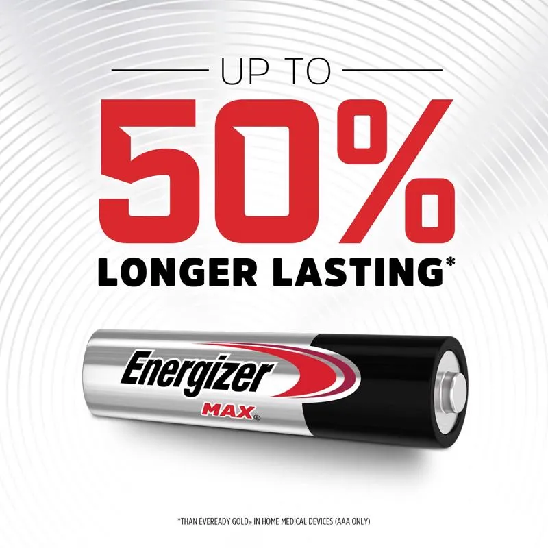 Energizer Max AAA Alkaline Batteries 12 pk Carded