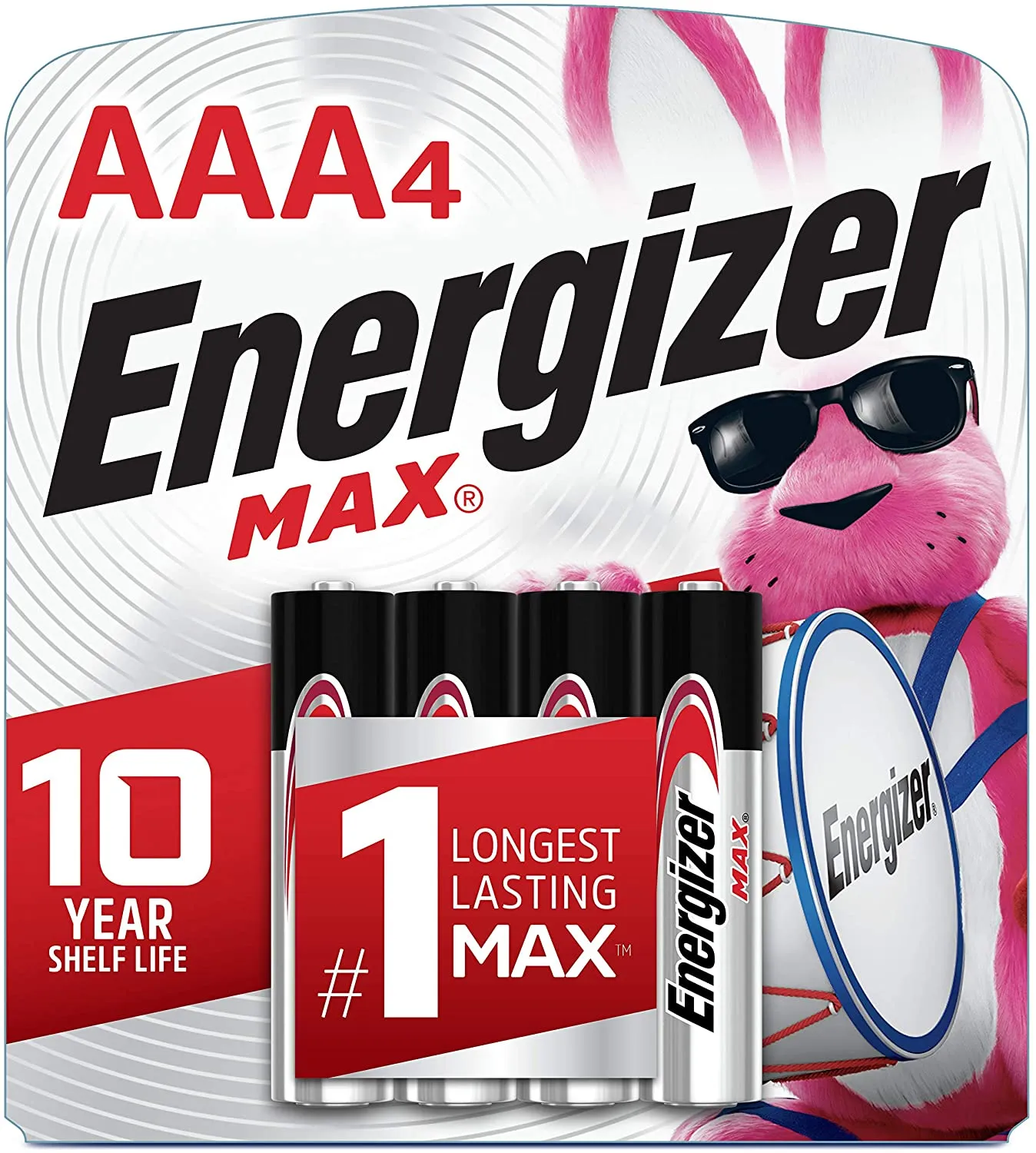 Energizer MAX AAA Alkaline Batteries 4 pack