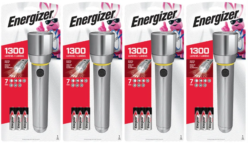 Energizer® Vision HD Metal Flashlight - EPMZH61E (4 Pieces)