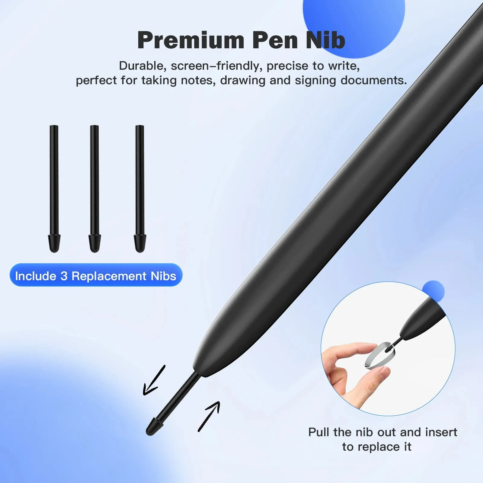 For Remarkable 2 / Samsung Galaxy / Kindle Scribe / Boox / Wacom Tablet Emr Stylus Pen With Eraser