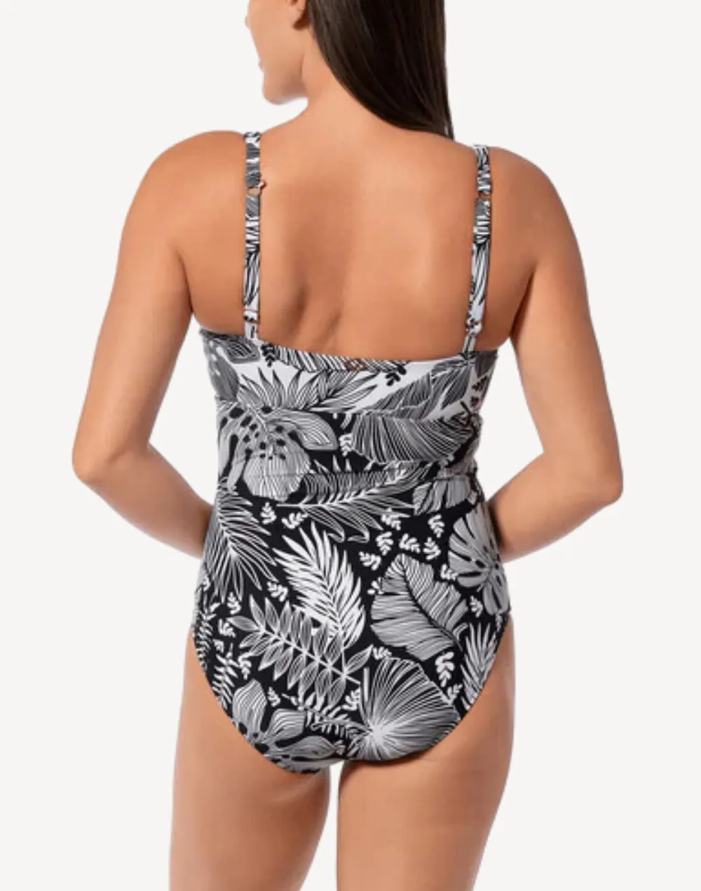 Forest Blast Surplice One Piece Swimsuit