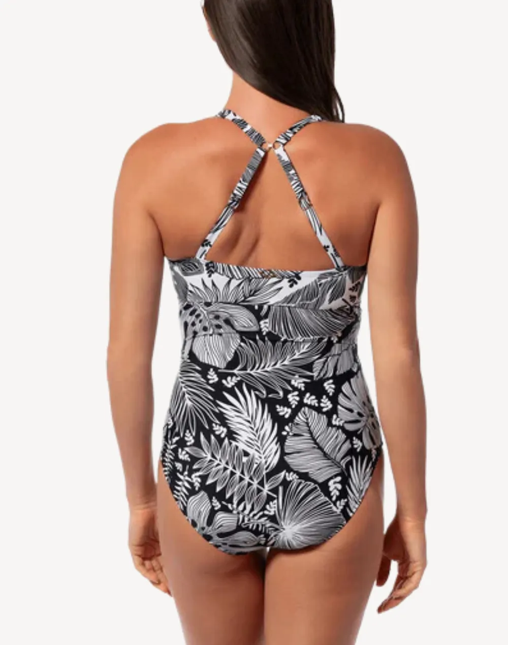 Forest Blast Surplice One Piece Swimsuit