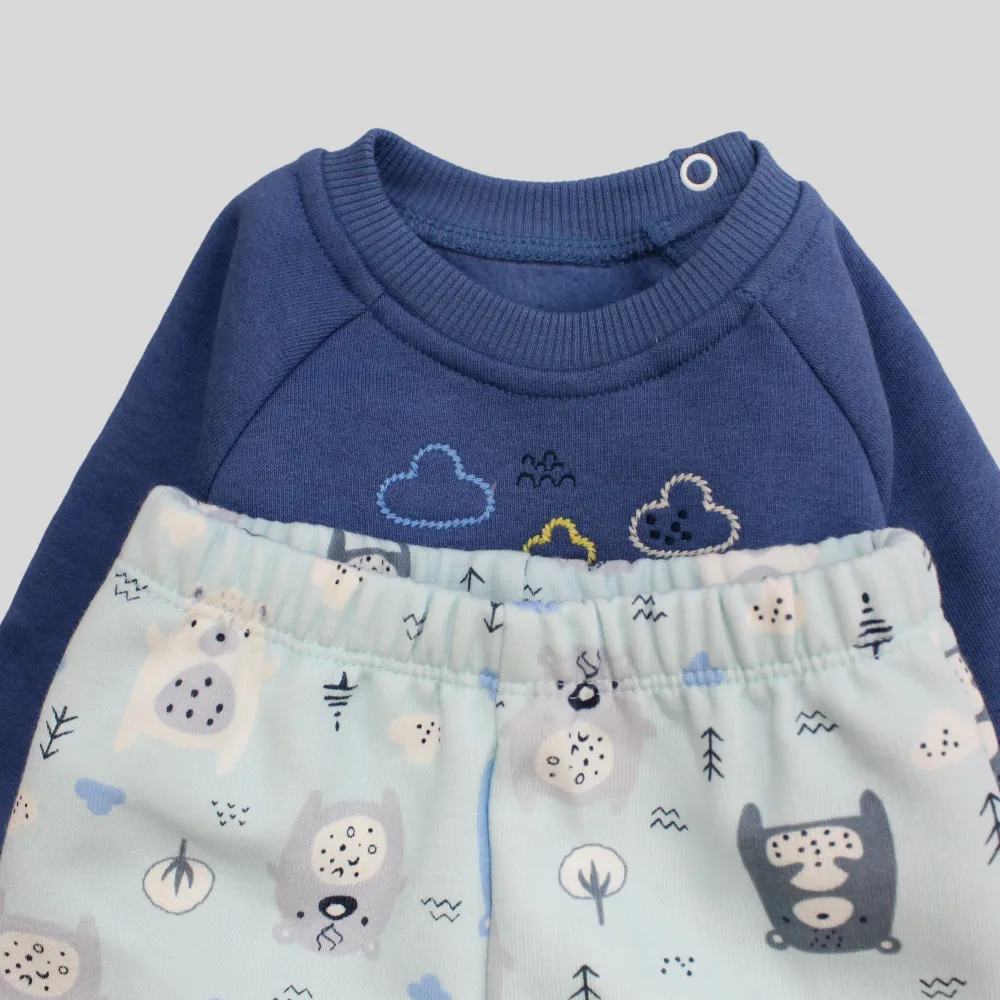 Friendly Bears Long-Sleeved Fleeced Pajama