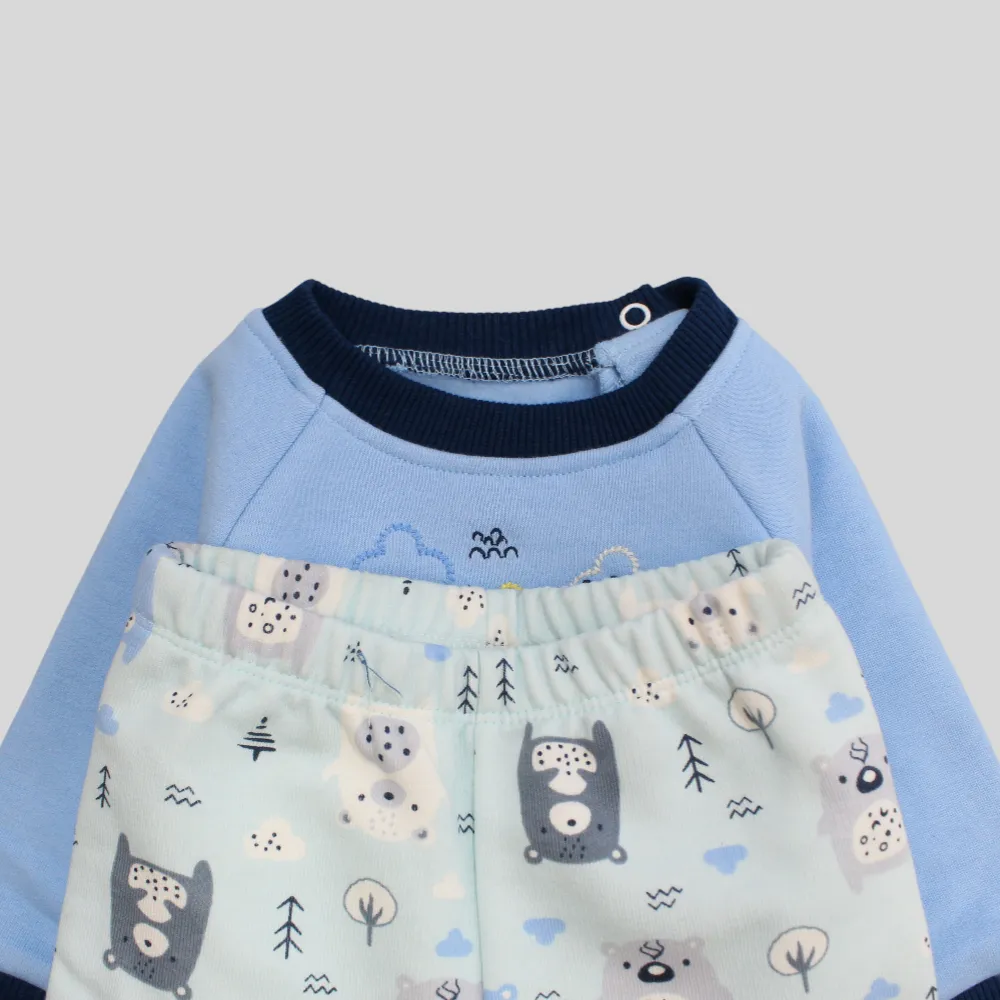Friendly Bears Long-Sleeved Fleeced Pajama
