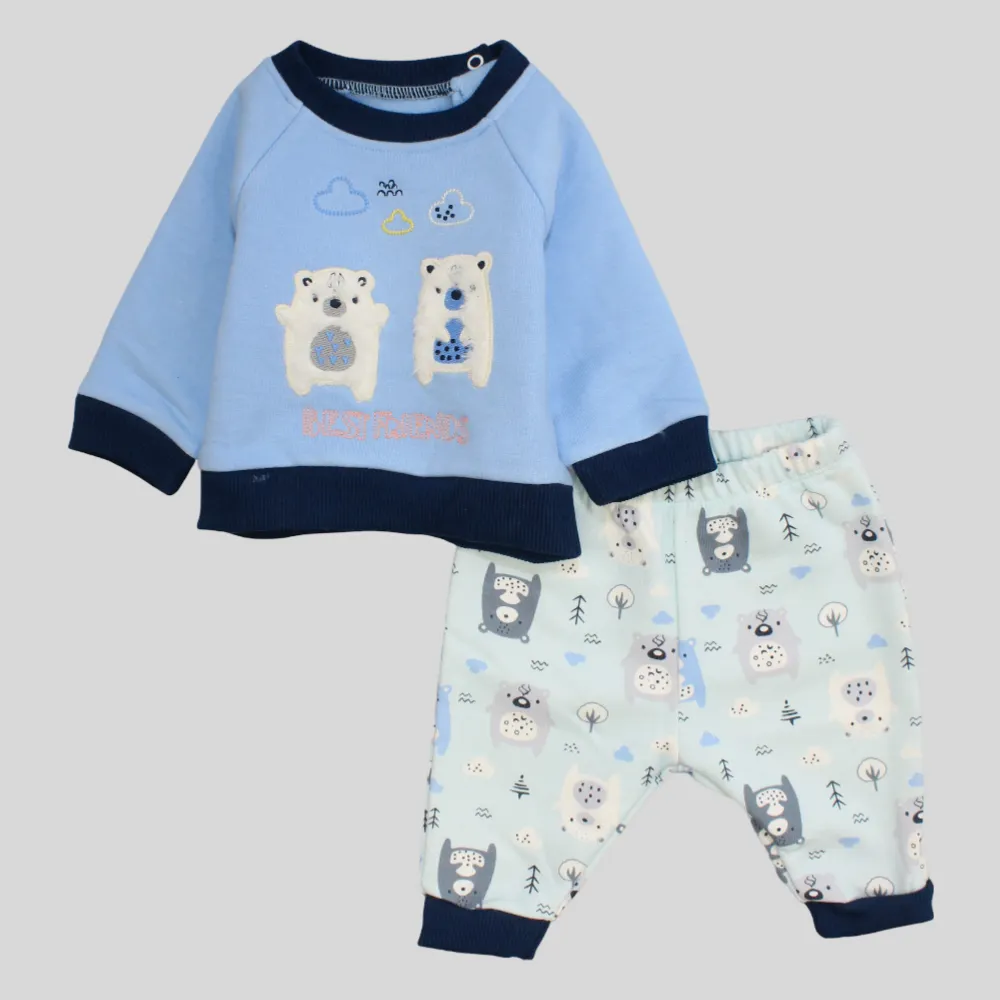 Friendly Bears Long-Sleeved Fleeced Pajama