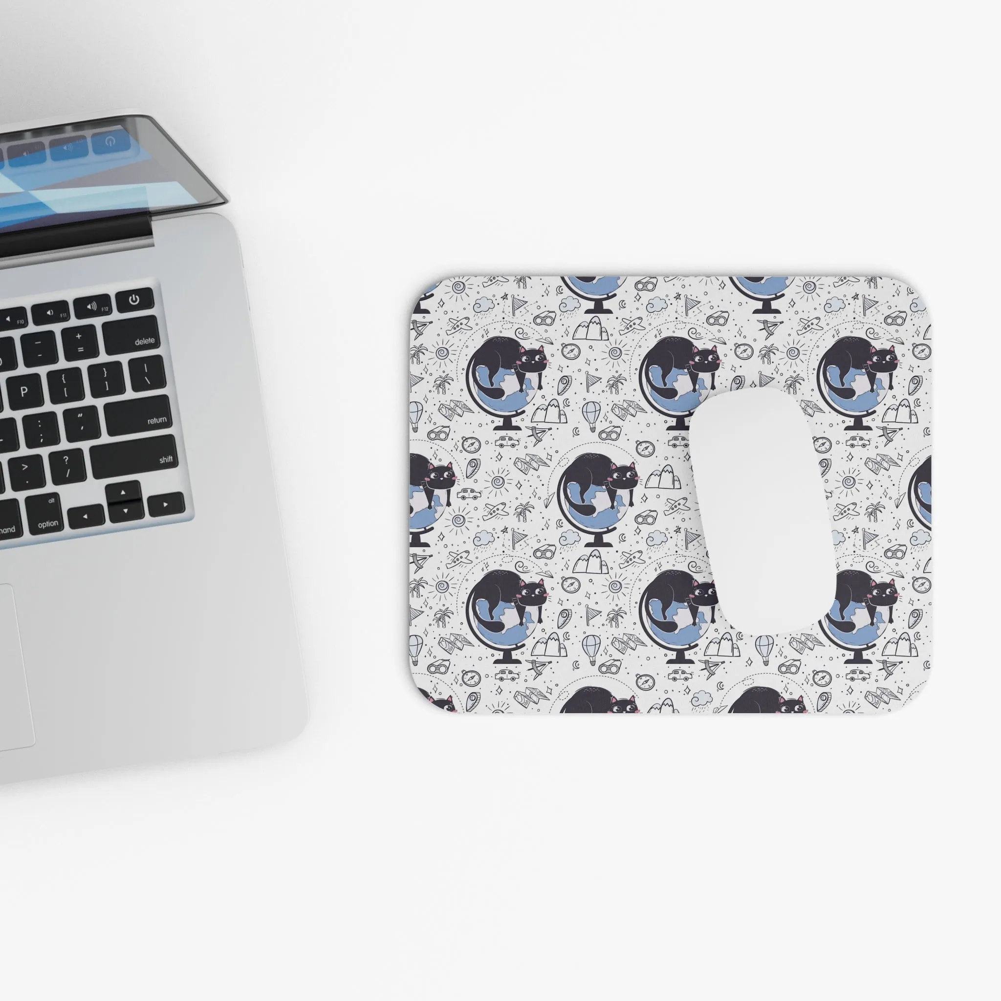 Geography Cat Mouse Pad
