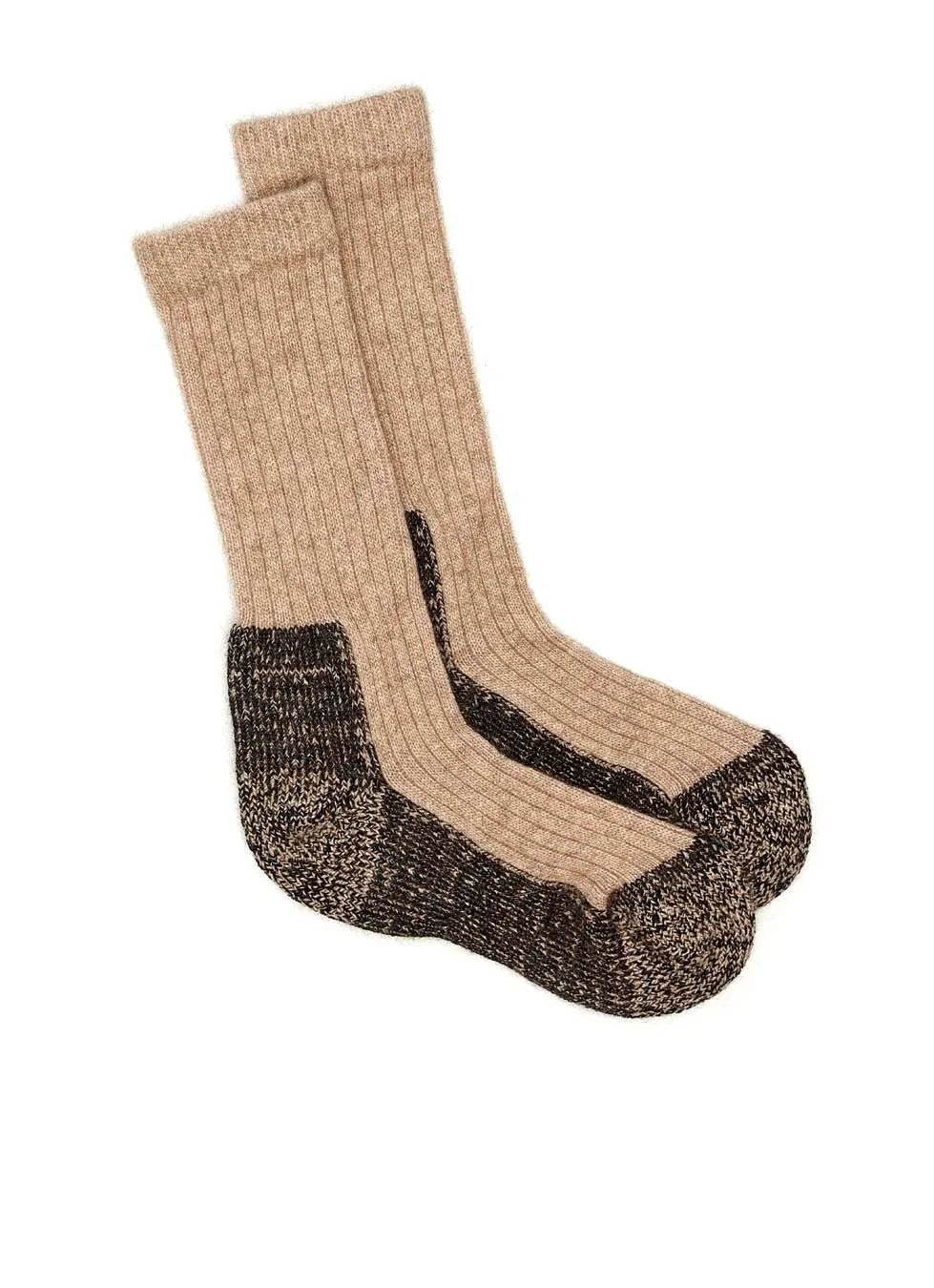 Light Possum Boot Sock - Beige