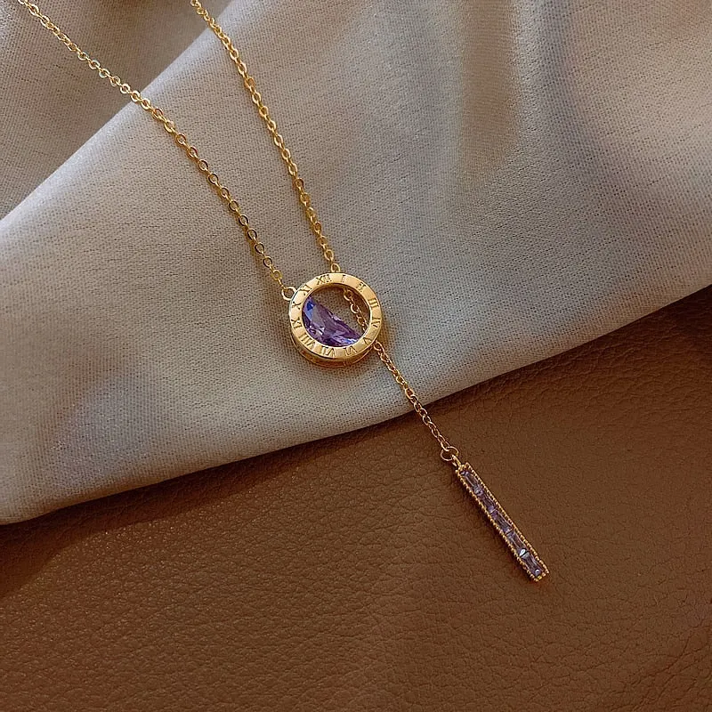 Luxury Roman Digital Titanium Necklace