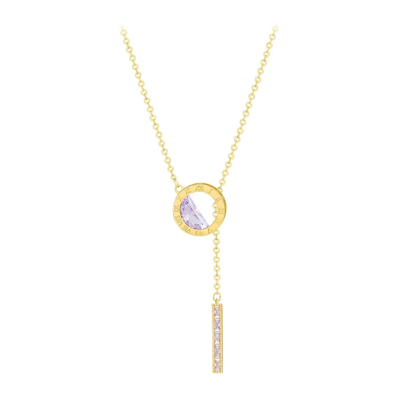 Luxury Roman Digital Titanium Necklace