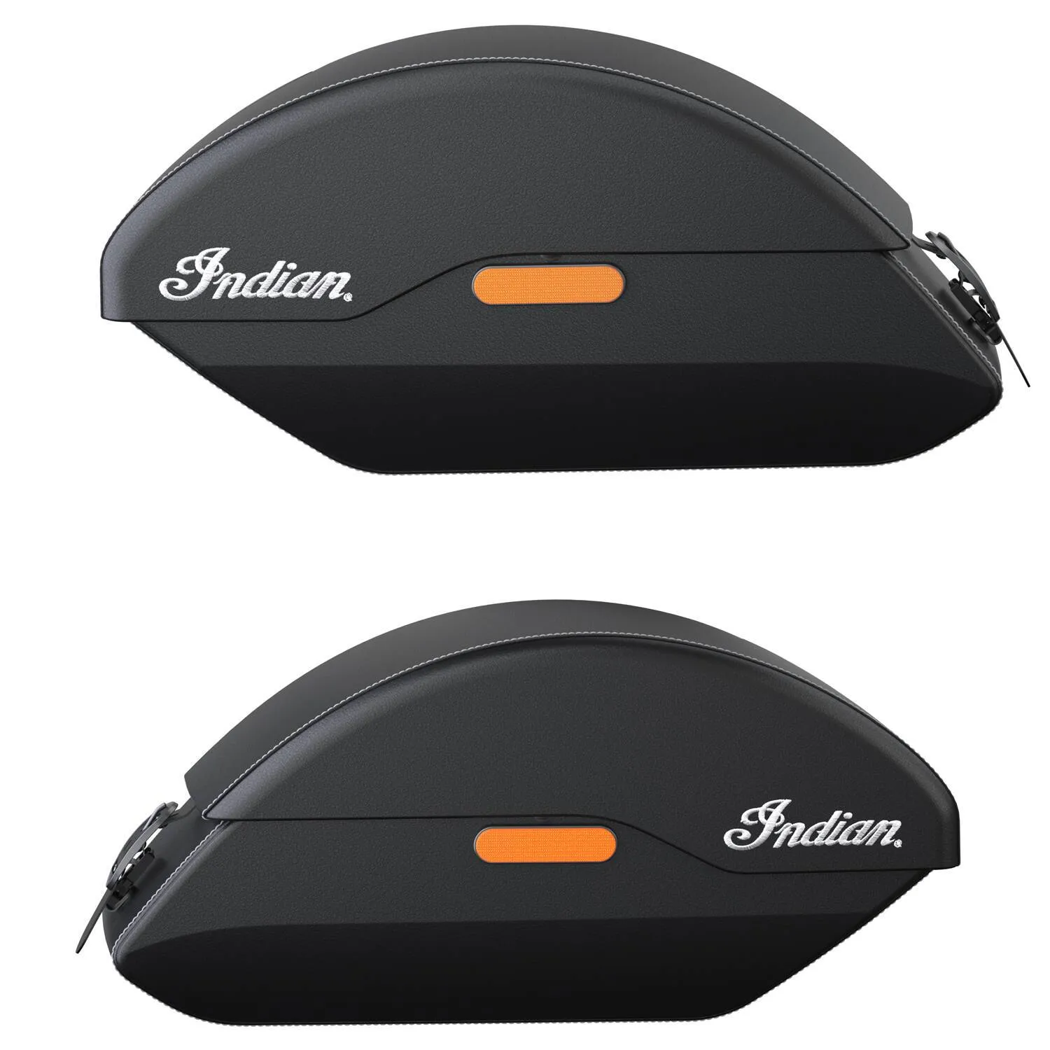 Quick Release Semi-Rigid Saddlebags -Black
