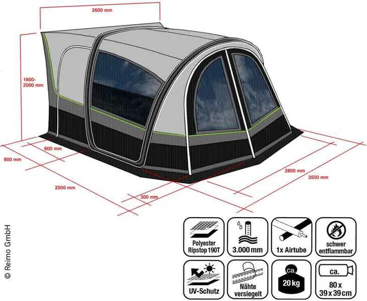 Side Tent for Vans (inflatable)